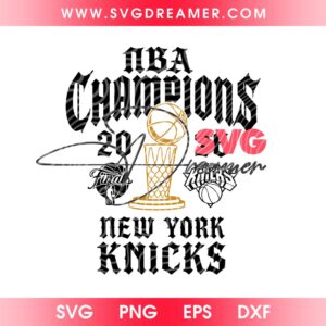 New York Knicks NBA Champions 2026 SVG PNG 4