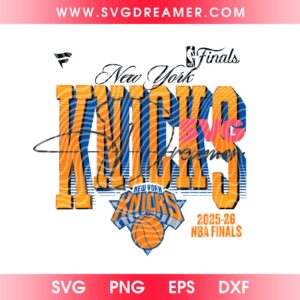 New York Knicks NBA Finals 2026 PNG SVG, Knicks Basketball 2026 Championship Design PNG, Knicks Finals Logo PNG SVG