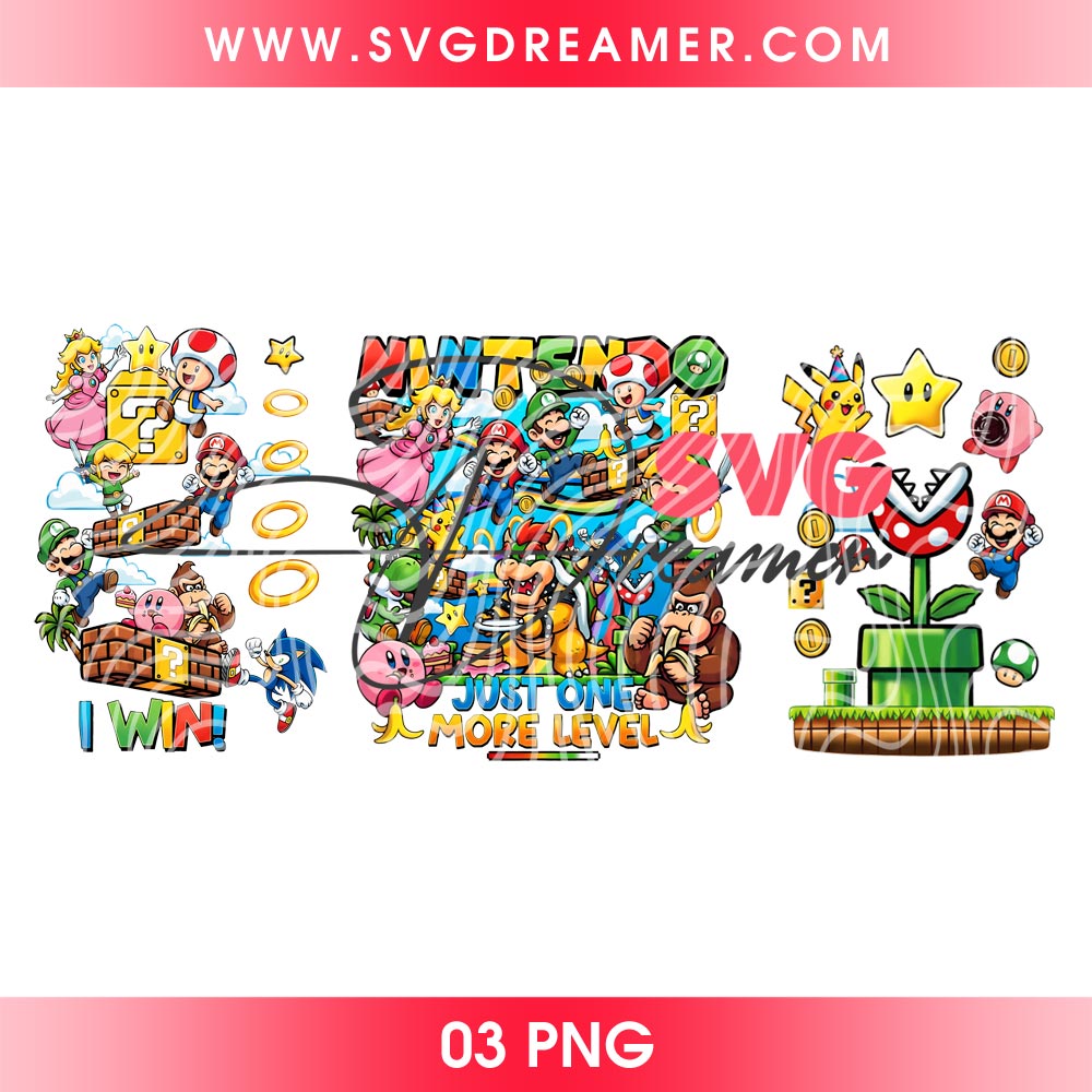 Nintendo Super Mario Just One More Level PNG, Super Mario Galaxy Shirt Design PNG 2 Nintendo Super Mario Just One More Level PNG, Super Mario Galaxy Shirt Design PNG