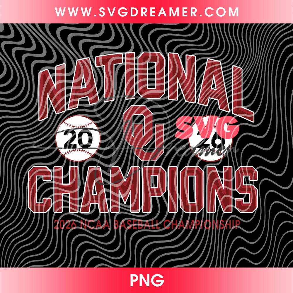 Oklahoma Sooners 2026 National Champions PNG, 2026 NCAA Baseball National Champions PNG, OU Sooners Baseball Design PNG 2 Oklahoma Sooners 2026 National Champions PNG, 2026 NCAA Baseball National Champions PNG, OU Sooners Baseball Design PNG