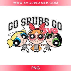 Powerpuff Girls San Antonio Spurs Basketball PNG, NBA Finals 2026 Spurs PNG, Go Spurs Go PNG