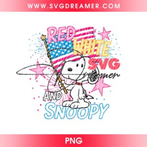 Red White And Snoopy PNG, Peanuts Snoopy America Independence Day PNG, 4th of July Snoopy PNG