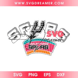 Retro San Antonio Spurs Logo Design SVG PNG, Basketball Spurs NBA Finals 2026 SVG PNG, Spurs Champs SVG 1