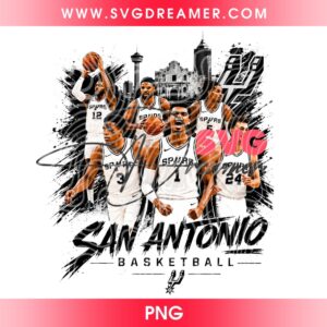San Antonio Basketball Vintage Spurs Team Design PNG, Go Spurs Go PNG, Spurs VS Knicks PNG 1