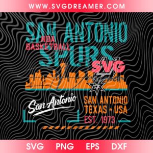San Antonio Skyline Basketball SVG PNG, San Antonio Spurs Est 1973 SVG PNG, Texas Spurs Shirt Design SVG PNG