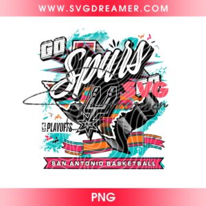 San Antonio Spurs 2026 NBA Playoffs Shirt Design PNG, Spurs Basketball Champions Halftone Design PNG