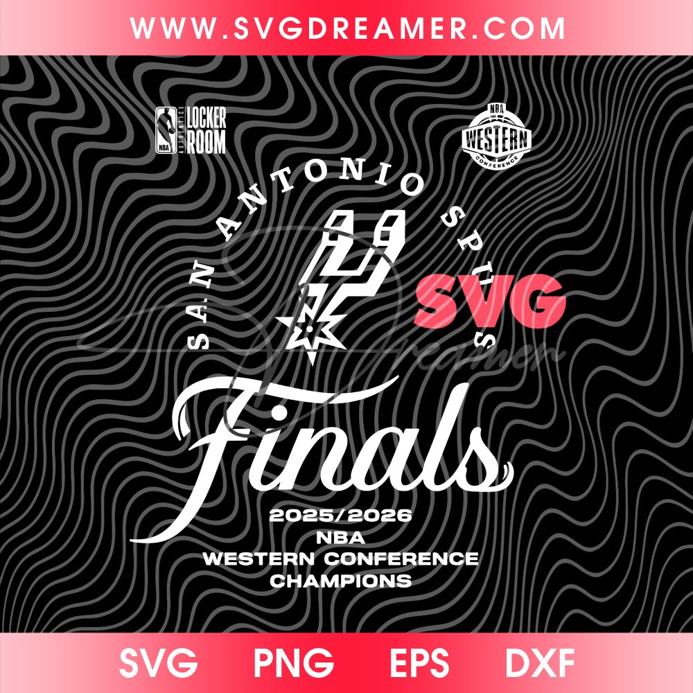 San Antonio Spurs NBA Finals 2025 2026 SVG PNG, Western Conference Spurs Champions 2026 SVG PNG Design 2 San Antonio Spurs NBA Finals 2025 2026 SVG PNG, Western Conference Spurs Champions 2026 SVG PNG Design 2