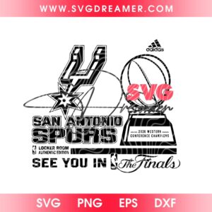 San Antonio Spurs See You In The Finals SVG PNG, 2026 Western Conference Champions SVG PNG Design 1