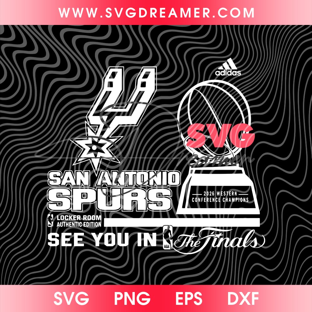 San Antonio Spurs See You In The Finals SVG PNG, 2026 Western Conference Champions SVG PNG Design 2 San Antonio Spurs See You In The Finals SVG PNG, 2026 Western Conference Champions SVG PNG Design 2