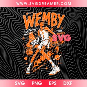 San Antonio Wemby Alien SVG PNG, Spurs Basketball NBA Finals 2026 Champions SVG PNG, Victor Wembanyama Vector SVG PNG