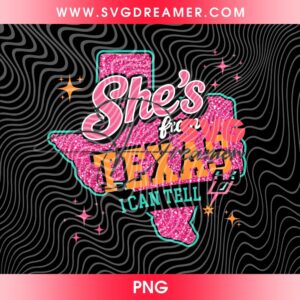 Shes From Texas I Can Tell Spurs PNG San Antonio Basketball Fan Shirt Design PNG Spurs Finals 2026 PNG 2