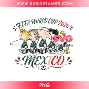 Snoopy And Friends Mexico Soccer PNG Bundle, FIFA World Cup Mexico Peanuts Cartoon 2026 PNG 6 Snoopy And Friends Mexico Soccer PNG Bundle FIFA World Cup Mexico Peanuts Cartoon 2026 PNG 1