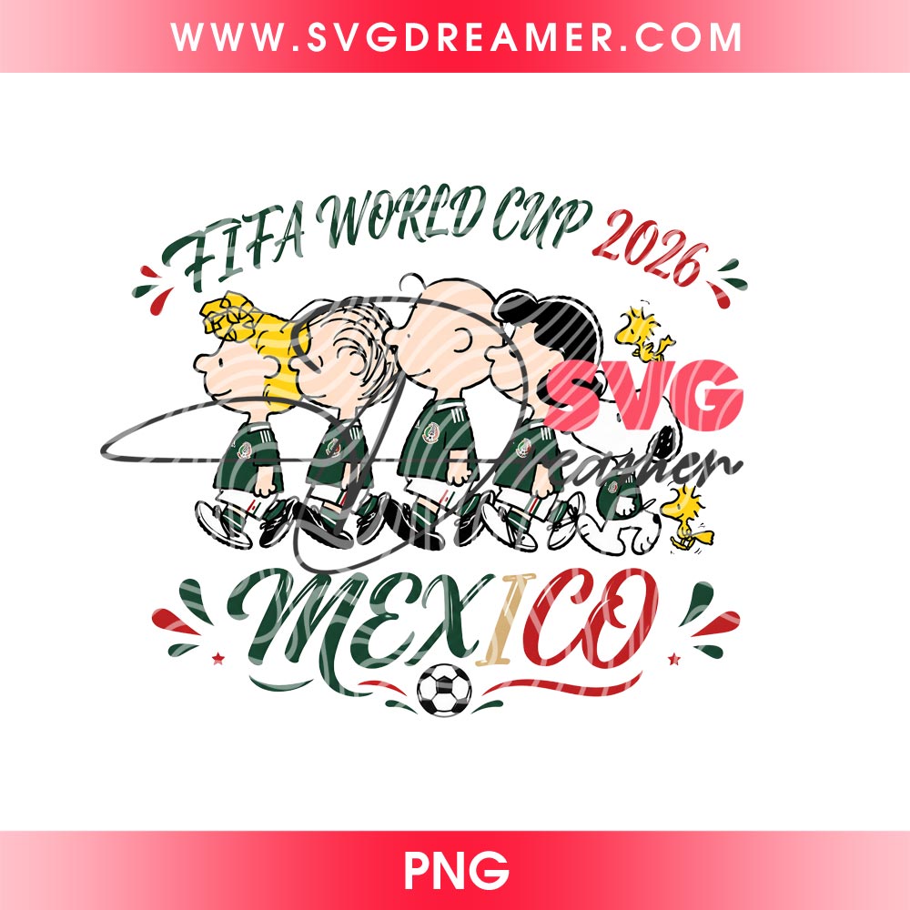 Snoopy And Friends Mexico Soccer PNG Bundle, FIFA World Cup Mexico Peanuts Cartoon 2026 PNG 2 Snoopy And Friends Mexico Soccer PNG Bundle FIFA World Cup Mexico Peanuts Cartoon 2026 PNG 1