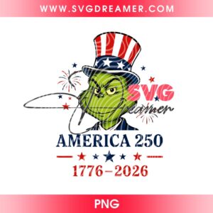 The Grinch America 250th Anniversary PNG Design 2