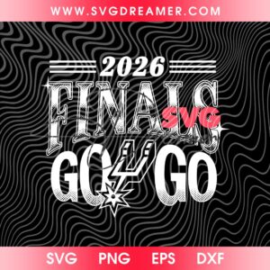 Vintage Go Spurs Go 2026 NBA Finals SVG PNG Design 2