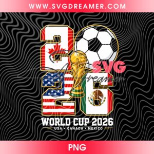 World Cup 2026 PNG Design, Soccer Trophy PNG, USA Canada Mexico FIFA World Cup PNG