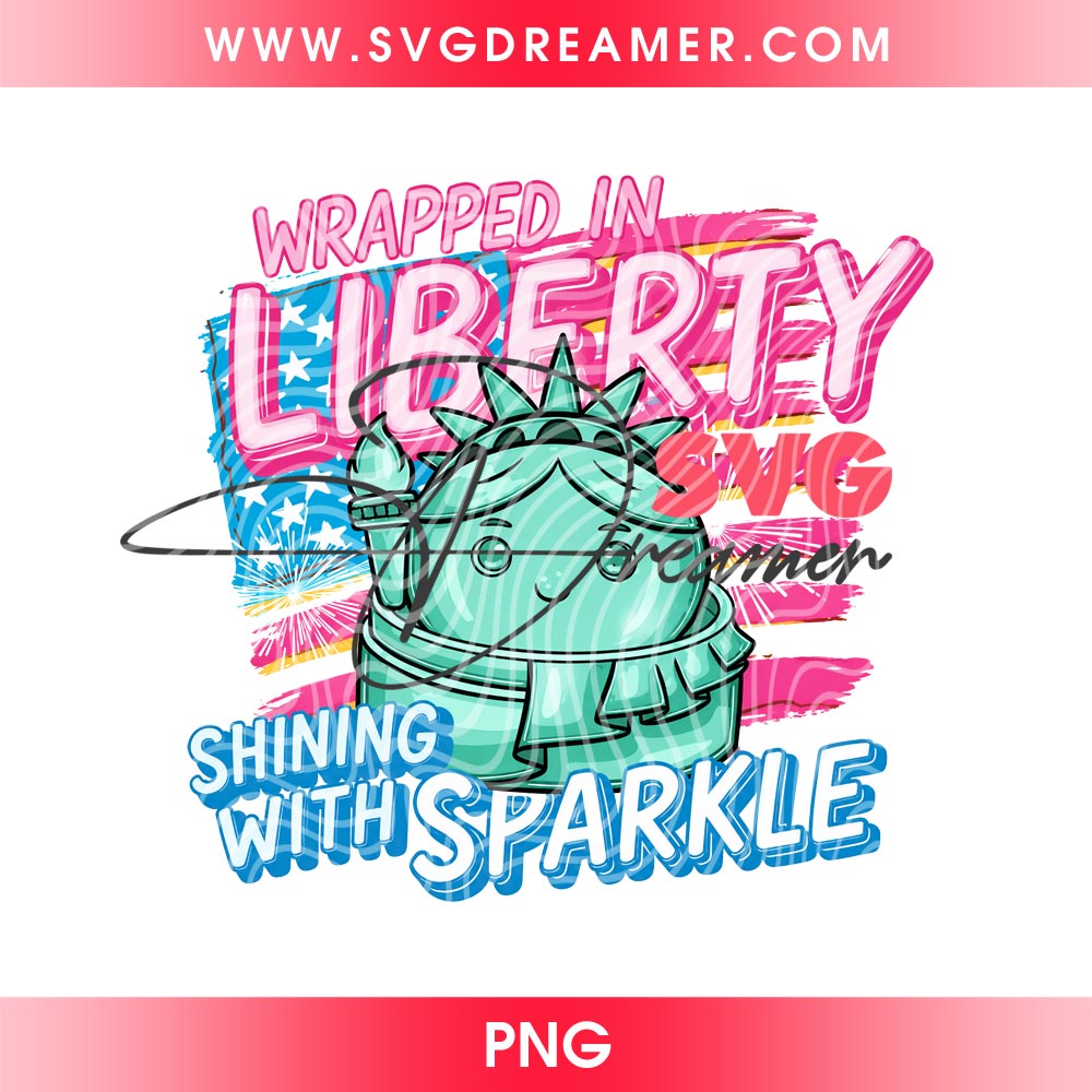 Wrapped In Liberty Shining With Sparkle PNG, America 04th Of July PNG 2 Wrapped In Liberty Shining With Sparkle PNG, America 04th Of July PNG