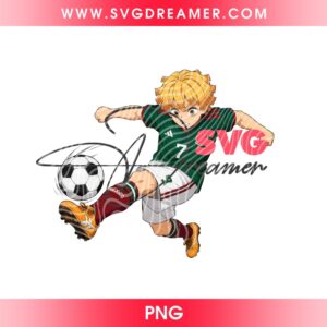 Bundle Demon Slayer Fan Mexico Soccer PNG, Anime Mexico World Cup 2026 PNG Bundle 14 Zenitsu Agatsuma Mexico Soccer PNG 2