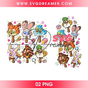 Zootopia Characters Ice Cream Cone PNG, Disney Zootopia Popsicle PNG