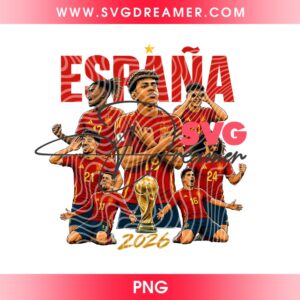 2026 Espana World Soccer PNG, Spain Football FIFA World Cup 2026 PNG, Spain Winners PNG 1
