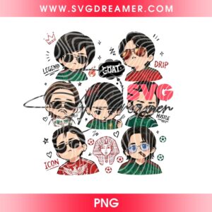 Chibi BTS Fan Mexico Soccer PNG, World Cup 2026 BTS Mexican PNG