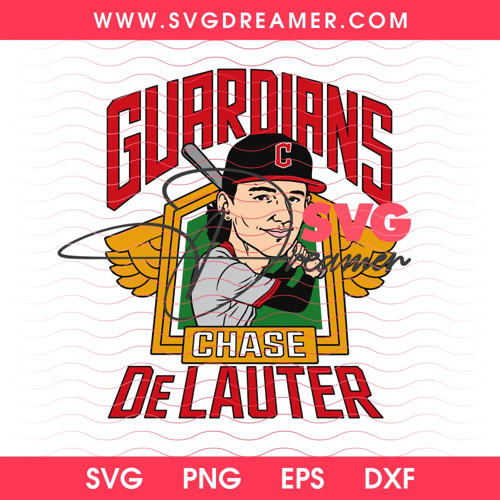 Cleveland Guardians Chase DeLauter SVG PNG, Guardians Baseball Player SVG PNG, Cleveland Guardians MLB SVG PNG Design 1 Cleveland Guardians Chase DeLauter SVG PNG, Guardians Baseball Player SVG PNG, Cleveland Guardians MLB SVG PNG Design