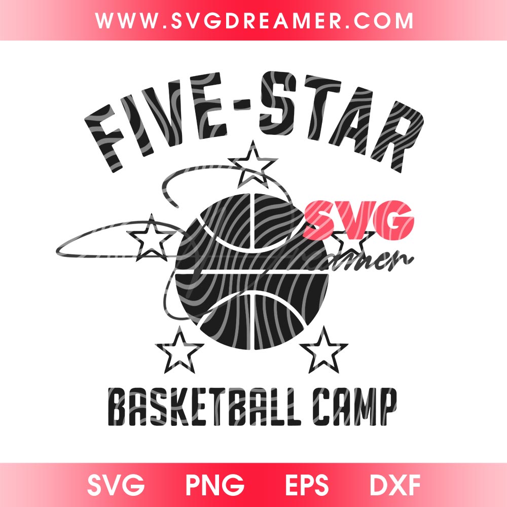 Five Star Basketball Camp SVG PNG 6 Five Star Basketball Camp SVG PNG