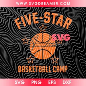 Five Star Basketball Camp SVG PNG 4 Five Star Basketball Camp SVG PNG