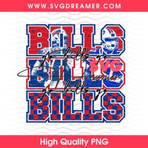 Go Bills Go PNG, Buffalo Bills Football Game Day PNG
