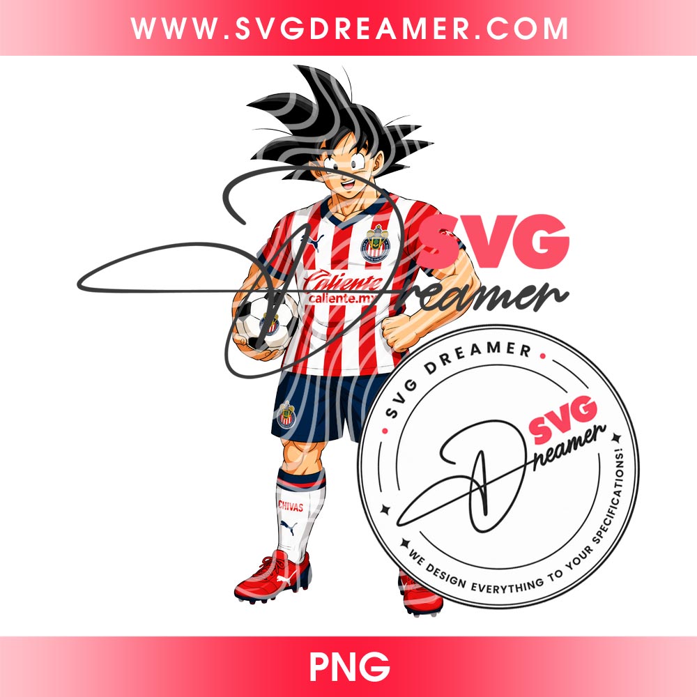Goku Chivas Guadalajara PNG, Dragonball Character Chivas Club Soccer Player PNG 2 Goku Chivas Guadalajara PNG, Dragonball Character Chivas Club Soccer Player PNG