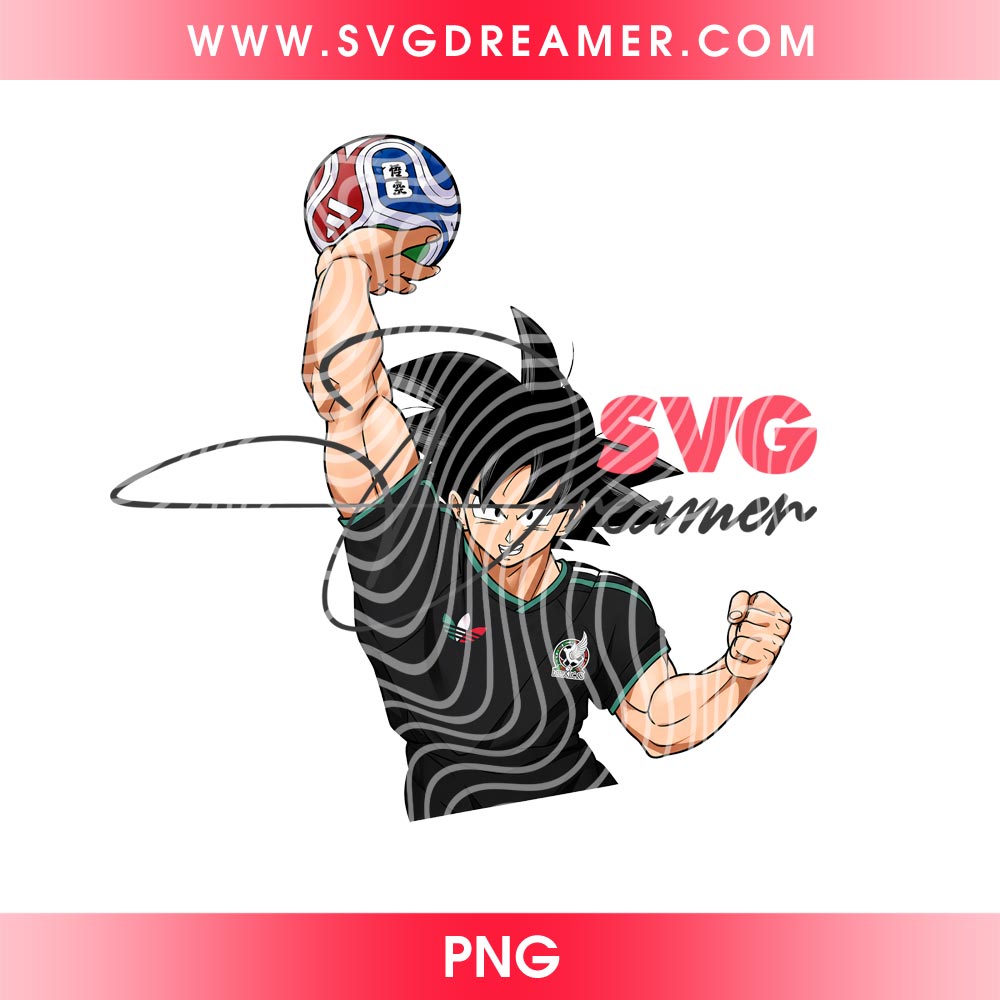 Goku Mexico Soccer PNG Bundle, Anime Dragonball Goku Mexican PNG, FIFA World Cup 2026 Anime Characters PNG Bundle 2 Goku Mexico Soccer PNG Bundle 1