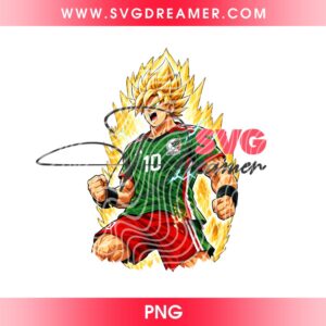 Goku Mexico Soccer PNG Bundle, Anime Dragonball Goku Mexican PNG, FIFA World Cup 2026 Anime Characters PNG Bundle 11 Goku Mexico Soccer PNG Bundle 5
