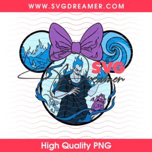 Hades Mickey Ears PNG Design, Underworld Flames Disney Mouse Ears PNG