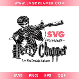 Harry Chopper And The Deathly Hallows SVG PNG, Funny Harry Potter Meme PNG SVG