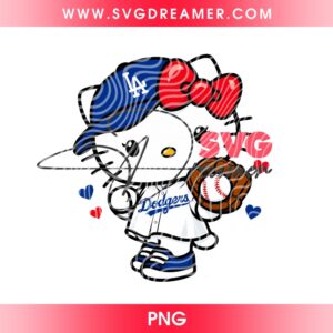 80+ Hello Kitty Los Angeles Dodgers PNG, All Designs LA Dodgers Hello Kitty by SVG Dreamer 96 Hello Kitty Dodgers PNG File, Cute Kitty Los Angeles Dodgers Baseball Design PNG