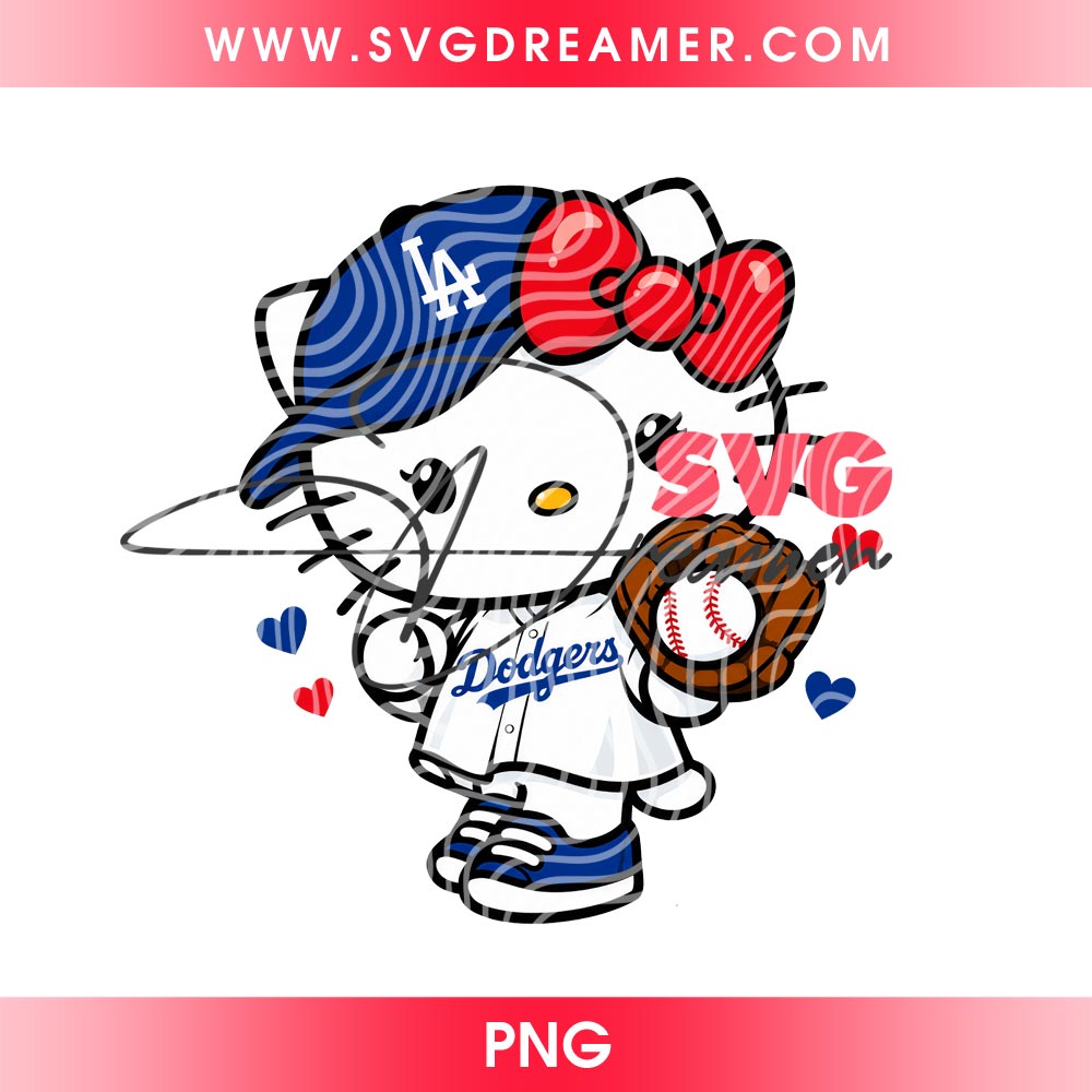 80+ Hello Kitty Los Angeles Dodgers PNG, All Designs LA Dodgers Hello Kitty by SVG Dreamer 15 Hello Kitty Dodgers PNG File, Cute Kitty Los Angeles Dodgers Baseball Design PNG
