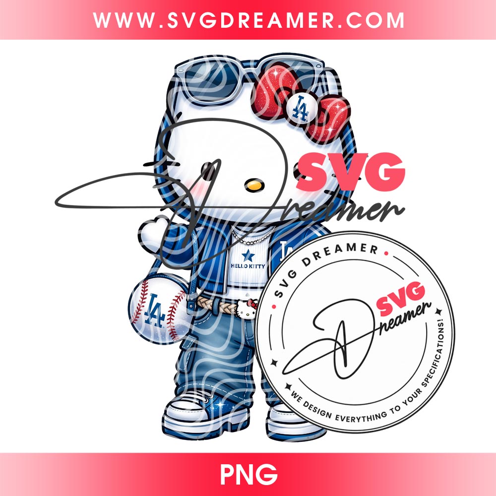 80+ Hello Kitty Los Angeles Dodgers PNG, All Designs LA Dodgers Hello Kitty by SVG Dreamer 9 Hello Kitty LA Dodgers Y2K Style PNG Hello Kitty Baseball Los Angeles Dodgers Design PNG 1