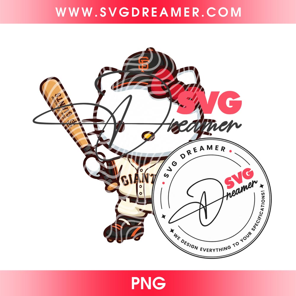 Hello Kitty San Francisco Giants Baseball Player PNG, MLB SF Giants Hello Kitty Sanrio Cartoon PNG 1 Hello Kitty San Francisco Giants Baseball Player PNG, MLB SF Giants Hello Kitty Sanrio Cartoon PNG