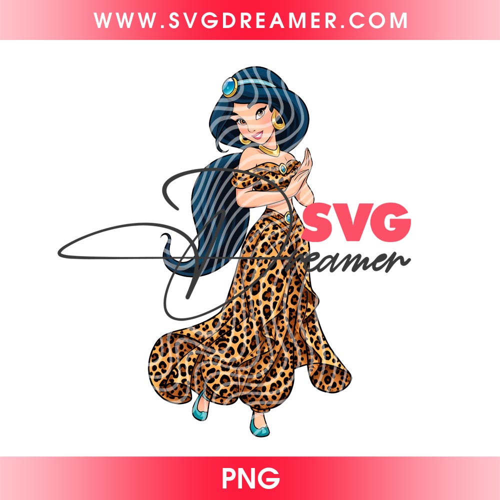 Jasmine Princess Wearing Leopard Outfits PNG 2 Jasmine Princess Wearing Leopard Outfits PNG