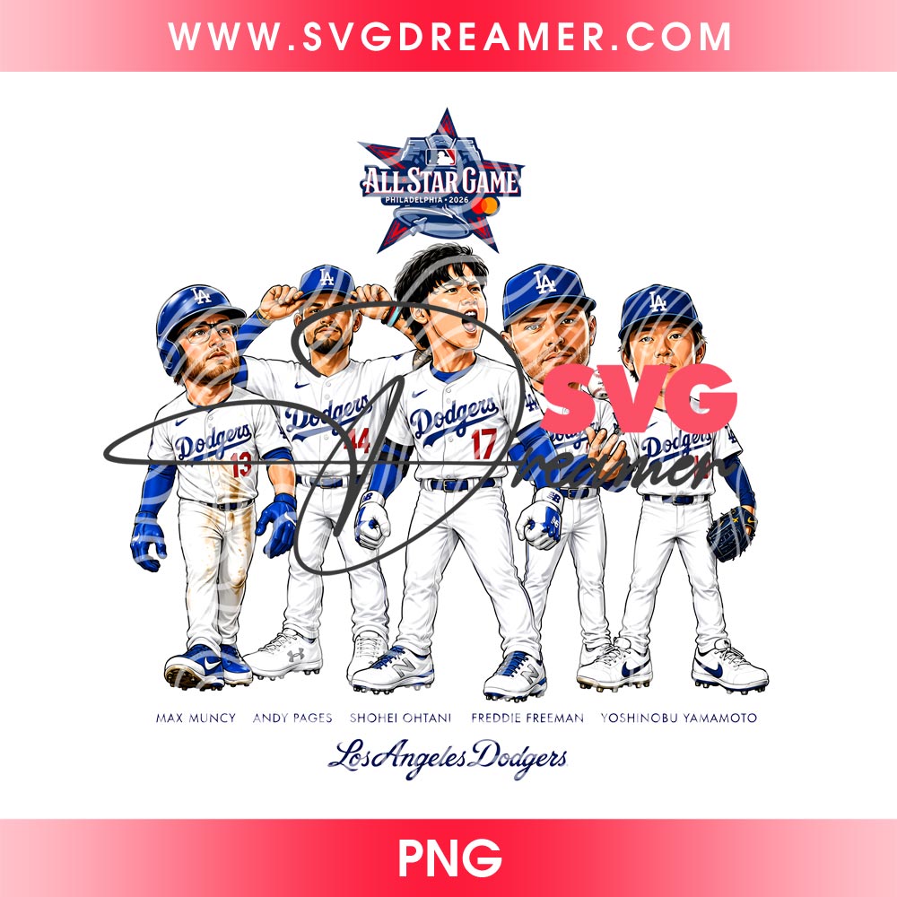 LA Dodgers 2026 MLB All Star Game PNG Design, 2026 MLB All Star Philadelphia PNG File, Shohei Ohtani Yoshinobu Yamamoto PNG 1 LA Dodgers 2026 MLB All Star Game PNG Design, 2026 MLB All Star Philadelphia PNG File, Shohei Ohtani Yoshinobu Yamamoto PNG