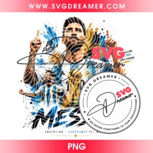 Lionel Messi PNG Design, Argentina World Cup 2026 PNG, GOAT Messi 2026 PNG File