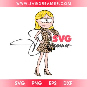 Lizzie McGuire Wearing Leopard Outfits PNG SVG