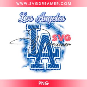 Los Angeles Dodgers Baseball Fan Art PNG 1