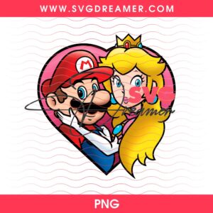 Mario And Peach Princess Design Bundle PNG 9 Mario And Peach Princess Design Bundle PNG 2