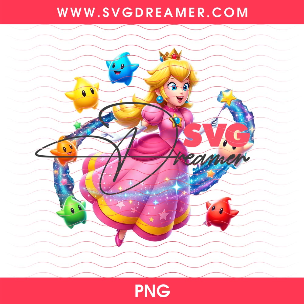 Mario And Peach Princess Design Bundle PNG 4 Mario And Peach Princess Design Bundle PNG 3