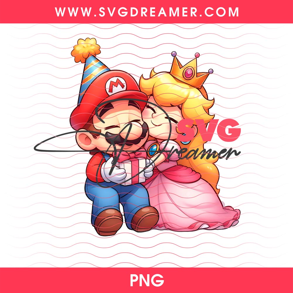 Mario And Peach Princess Design Bundle PNG 5 Mario And Peach Princess Design Bundle PNG 4
