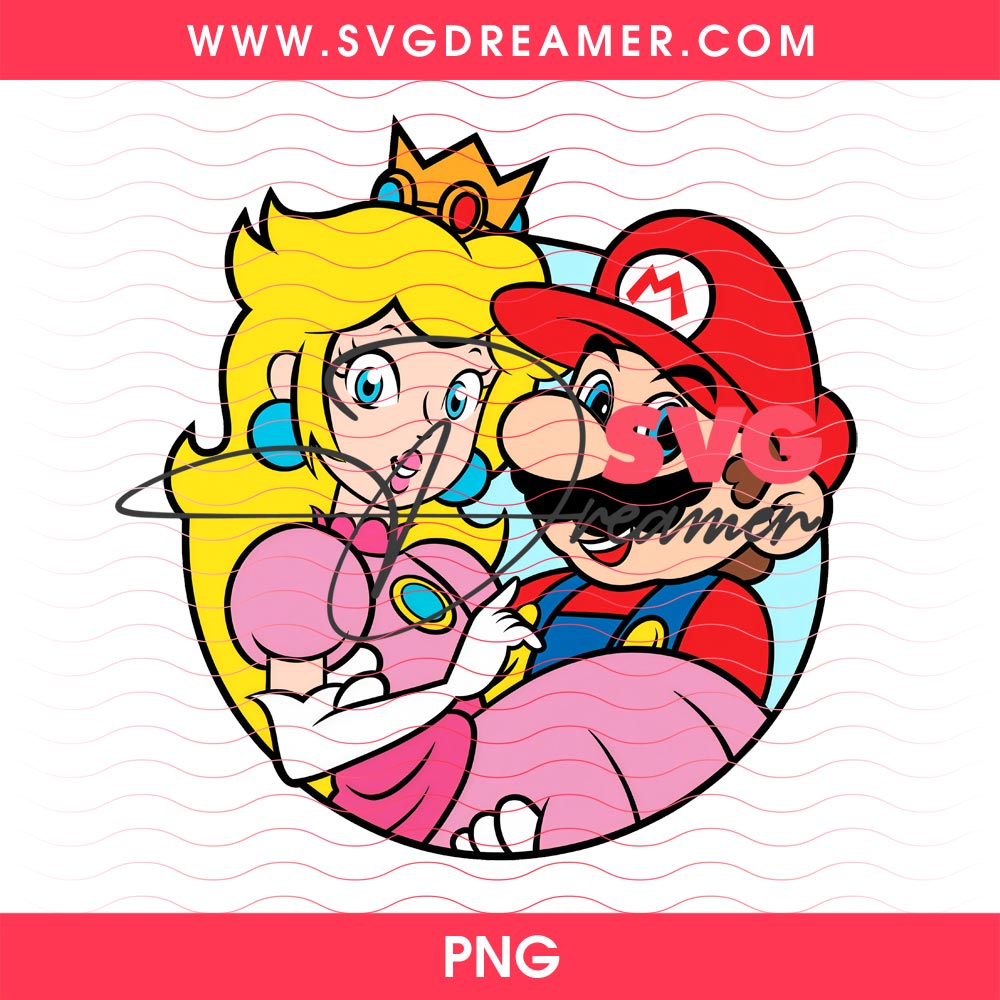Mario And Peach Princess Design Bundle PNG 7 Mario And Peach Princess Design Bundle PNG 6