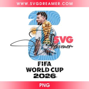 Messi With FIFA World Cup Trophy PNG, World Cup 2026 Argentina Champions PNG
