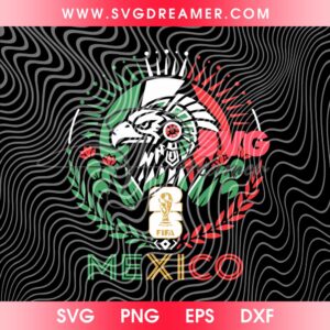 Mexico Football Eagle SVG PNG Design, 2026 World Cup Mexico Soccer SVG PNG