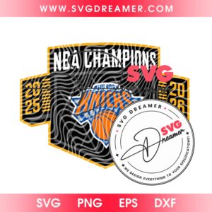 NBA Champions 2025 2026 New York Knicks SVG PNG